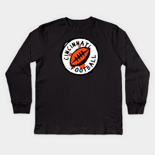 Cincinnati Football 01 Kids Long Sleeve T-Shirt